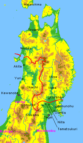 Tohoku in 781